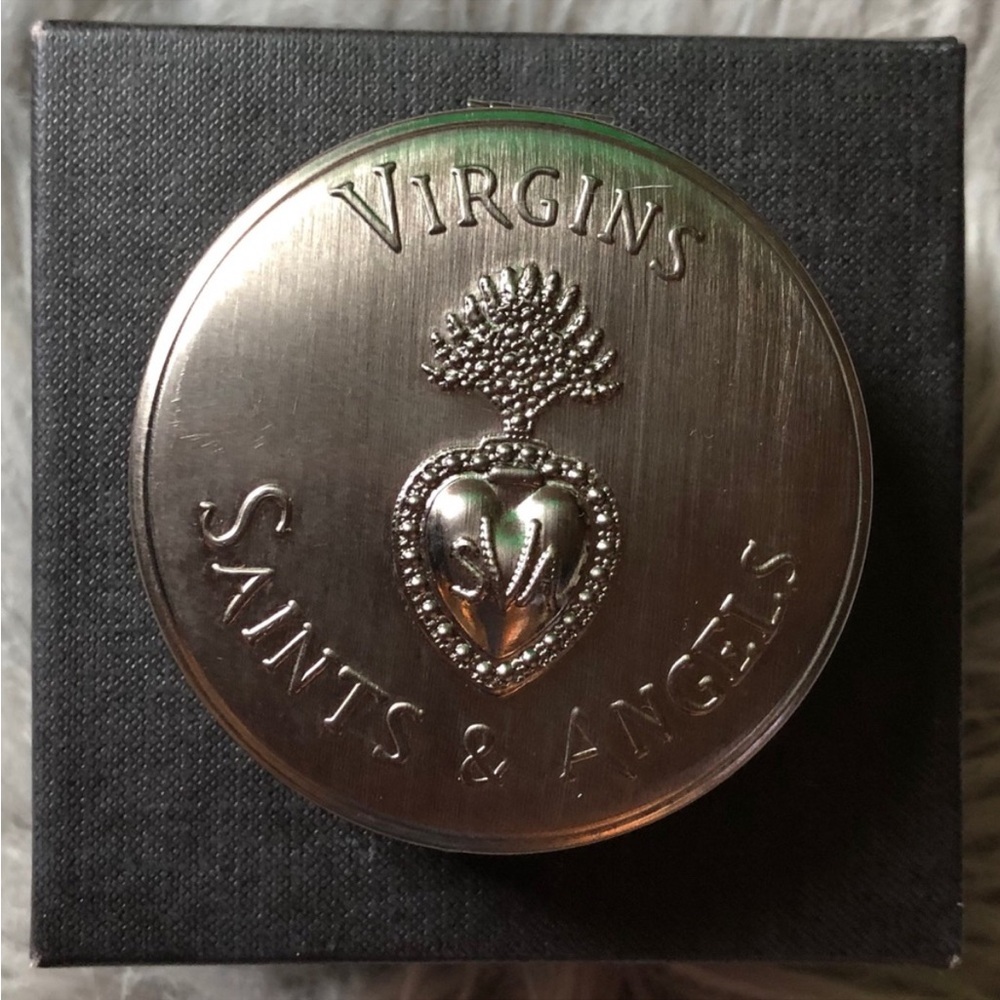 ❤️ Virgins Saints &  Angels Jewelry Case with Mirror Compact, like new!